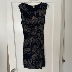Anthropologie - Leifsdottir Black Floral Dress